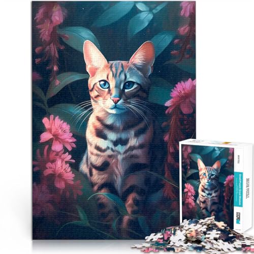 1000-Teile-Puzzle für Teenager Familienaktivität Übernatürliches der Bengalkatze Jedes Stück ist einzigartig – Anspruchsvolles Familienspiel52x38cm 1000-Teile-Puzzle für Teenager Familienaktivität Übernatürliches der Bengalkatze Jedes Stück ist einzigartig – Anspruchsvolles Familienspiel52x38cm von AITEXI