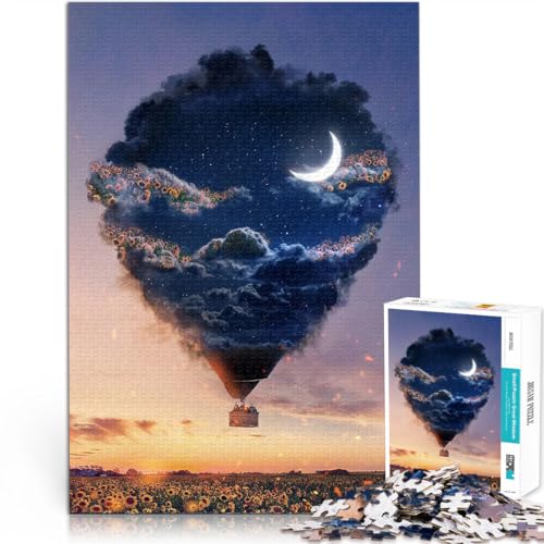 1000-Teile-Puzzle für Teenager Familienspiel zum Stressabbau, schwierige Herausforderung Traumblase Heimdekoration Spielzeug38x26cm von AITEXI