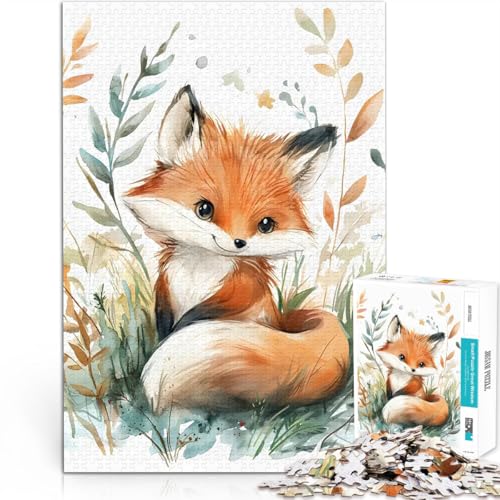 1000-Teile-Puzzle für Teenager Geschenke zum Suchbegriff: Herausfordernde Spiele Niedlicher Babyfuchs im Gras Wohnkunstdekor52x38cm 1000-Teile-Puzzle für Teenager Geschenke zum Suchbegriff: Herausfordernde Spiele Niedlicher Babyfuchs im Gras Wohnkunstdekor52x38cm von AITEXI
