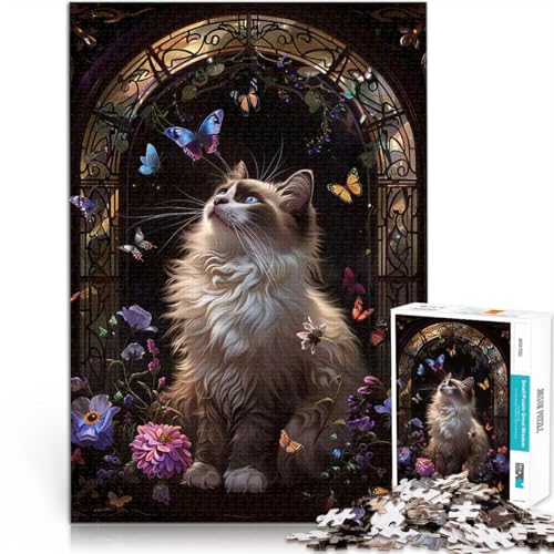 1000-Teile-Puzzle für Teenager Geschenke zum Suchbegriff: Herausfordernde Spiele Ragdoll Lernspiel für Geburtstag, Weihnachten38x26cm von AITEXI
