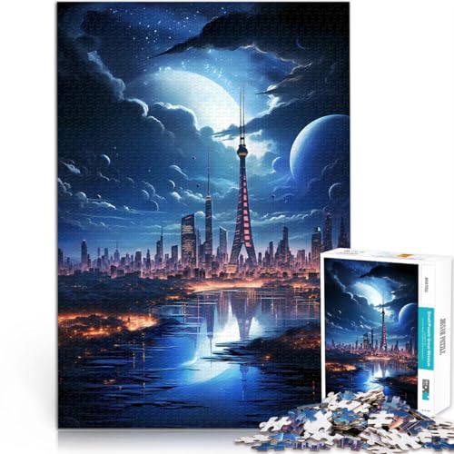 2000-Teile-Puzzle für Teenager Geschenke zum Suchbegriff: Herausfordernde Spiele Zukunftsstadtraum Geburtstagsgeschenke70x100cm von AITEXI