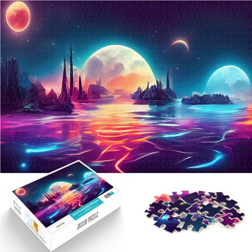 1000-Teile-Puzzle für Teenager Helfen Sie dem Gehirn, süchtig machende Spielzeuge zu trainieren, um Geduld zu entwickeln Mond Heimdekoration75x50cm 1000-Teile-Puzzle für Teenager Helfen Sie dem Gehirn, süchtig machende Spielzeuge zu trainieren, um Geduld zu entwickeln Mond Heimdekoration75x50cm von AITEXI