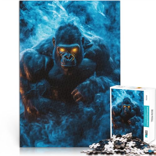 1000-Teile-Puzzle für Teenager Herausforderndes Spielspielzeug Wilder, muskulöser Gorilla Einzigartige Wohndekoration und Geschenke52x38cm 1000-Teile-Puzzle für Teenager Herausforderndes Spielspielzeug Wilder, muskulöser Gorilla Einzigartige Wohndekoration und Geschenke52x38cm von AITEXI
