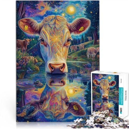 1000-Teile-Puzzle für Teenager Interessante Stressreduzierung Kuh malen eignet ganze Familie52x38cm 1000-Teile-Puzzle für Teenager Interessante Stressreduzierung Kuh malen eignet ganze Familie52x38cm von AITEXI