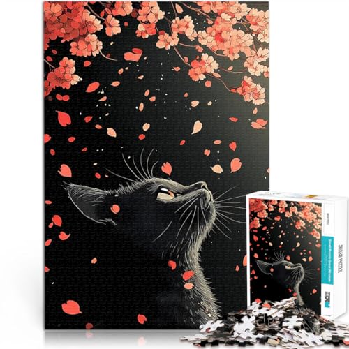 1000-Teile-Puzzle für Teenager Lernspiel-Herausforderungsspielzeug Kirschblütenkatze Lernspiel für Geburtstag, Weihnachten38x26cm 1000-Teile-Puzzle für Teenager Lernspiel-Herausforderungsspielzeug Kirschblütenkatze Lernspiel für Geburtstag, Weihnachten38x26cm von AITEXI