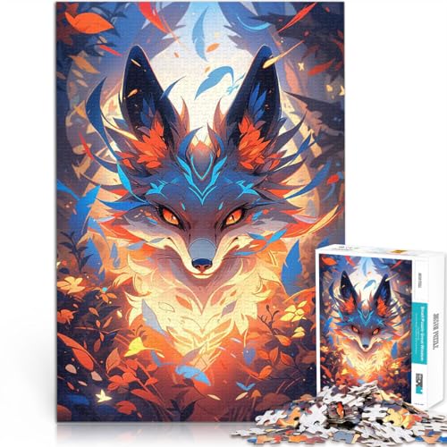 2000-Teile-Puzzle für Teenager Lernspiel-Herausforderungsspielzeug Mystischer Fuchs im Wald Geburtstagsgeschenk, Geschenke70x100cm von AITEXI