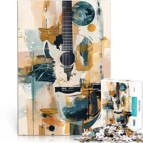 1000-Teile-Puzzle für Teenager Lernspiele DIY Spielzeug Lebendiger Gitarren-Groove Tolle Geschenke und Spielzeuge52x38cm von AITEXI