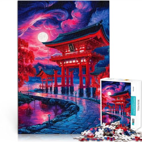 1000-Teile-Puzzle für Teenager Lernspiele Heimdekoration Torii-Tor des japanischen Tempels Angebot als Geschenk für die ganze Familie52x38cm 1000-Teile-Puzzle für Teenager Lernspiele Heimdekoration Torii-Tor des japanischen Tempels Angebot als Geschenk für die ganze Familie52x38cm von AITEXI