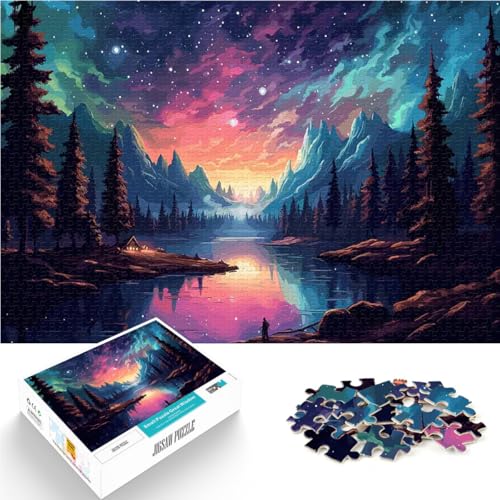 1000-Teile-Puzzle für Teenager Lernspielzeug für die ganze Familie Galaxie Nacht Wald Einzigartige Wohndekoration und Geschenke52x38cm 1000-Teile-Puzzle für Teenager Lernspielzeug für die ganze Familie Galaxie Nacht Wald Einzigartige Wohndekoration und Geschenke52x38cm von AITEXI