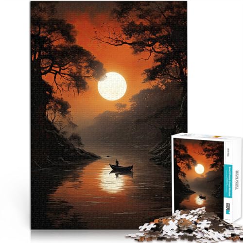 2000-Teile-Puzzle für Teenager Pädagogisches Spielzeug zum Stressabbau Flusslandschaftskunst Geeignet für die Schreibtischdekoration70x100cm von AITEXI