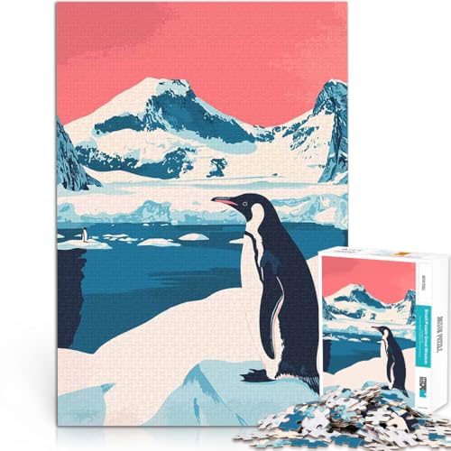 1000-Teile-Puzzle für Teenager Quizspiel Niedlicher Pinguin in der Antarktis Minimalistische Kunst Einzigartige Geburtstags- und Geschenkideen38x26cm 1000-Teile-Puzzle für Teenager Quizspiel Niedlicher Pinguin in der Antarktis Minimalistische Kunst Einzigartige Geburtstags- und Geschenkideen38x26cm von AITEXI
