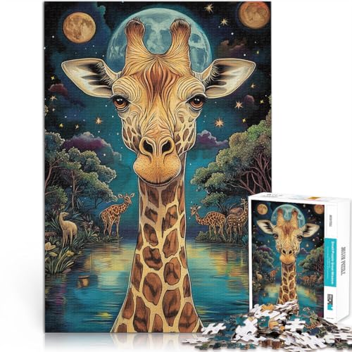 1000-Teile-Puzzle für Teenager Schwierig und herausfordernd Giraffe ausmalen mit vollständig ineinander greifenden, zufällig geformten Teilen38x26cm 1000-Teile-Puzzle für Teenager Schwierig und herausfordernd Giraffe ausmalen mit vollständig ineinander greifenden, zufällig geformten Teilen38x26cm von AITEXI