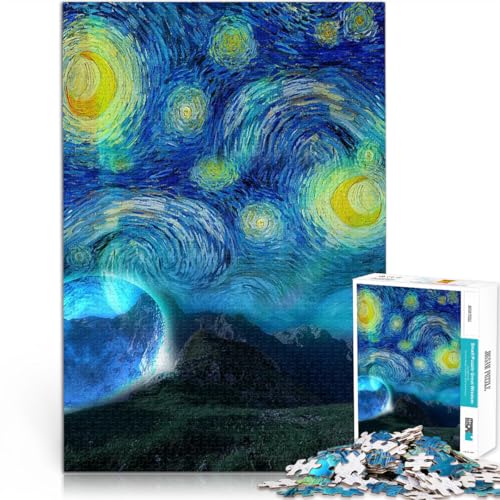 2000-Teile-Puzzle für Teenager Spielzeug-Intellektuelles Spiel Sternennachtlandschaft Geburtstagsgeschenk, Geschenke70x100cm von AITEXI