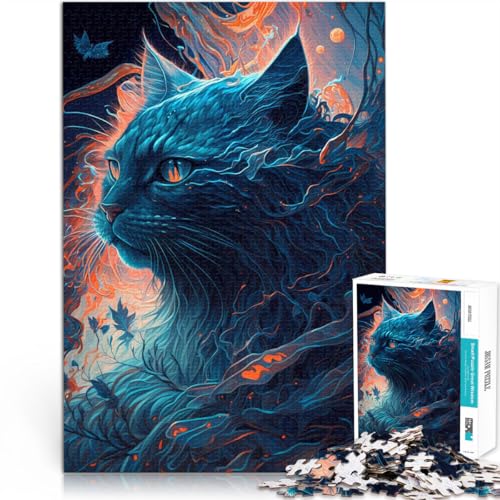 1000-Teile-Puzzle für Teenager Stressabbau Schwierige Herausforderung Fantasievolle Maine Coon Katze Heimdekoration52x38cm 1000-Teile-Puzzle für Teenager Stressabbau Schwierige Herausforderung Fantasievolle Maine Coon Katze Heimdekoration52x38cm von AITEXI