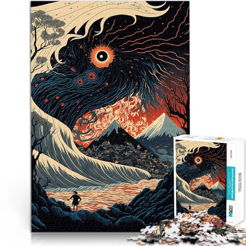 1000-Teile-Puzzle für Teenager Stressabbau – Staycation – Zeit totschlagen Landschaft Berg einzigartiges Herausforderungsspiel52x38cm von AITEXI