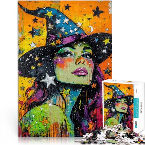 1000-Teile-Puzzle für Teenager Stressabbau – Staycation – Zeit totschlagen Magische Hexe Angebot als Geschenk für die ganze Familie75x50cm 1000-Teile-Puzzle für Teenager Stressabbau – Staycation – Zeit totschlagen Magische Hexe Angebot als Geschenk für die ganze Familie75x50cm von AITEXI
