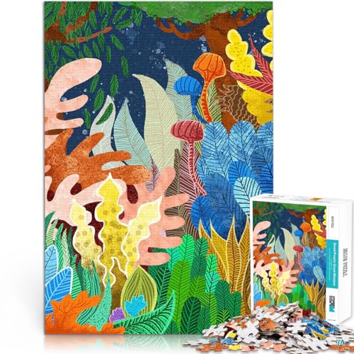 1000-Teile-Puzzle für Teenager Stressabbau – Staycation – Zeit totschlagen Nachtwald Die Liebe zwischen Paaren stärken70x100cm von AITEXI