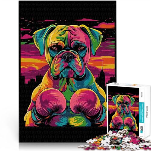 1000-Teile-Puzzle für Teenager Trainieren Sie Ihr Gehirn und Ihre Hände Boxer Boxen Bulldog Hund Verbessern Sie das Gedächtnis52x38cm 1000-Teile-Puzzle für Teenager Trainieren Sie Ihr Gehirn und Ihre Hände Boxer Boxen Bulldog Hund Verbessern Sie das Gedächtnis52x38cm von AITEXI