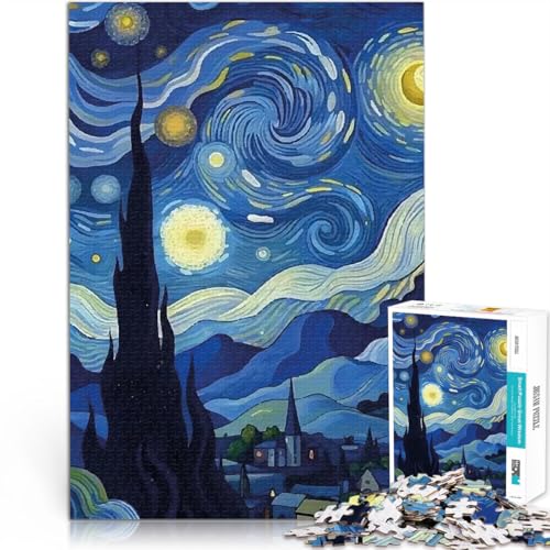 1000-Teile-Puzzle für Teenager Trainieren Sie Ihr Gehirn und Ihre Hände Sternennacht Einzigartige Wohndekoration und Geschenke52x38cm 1000-Teile-Puzzle für Teenager Trainieren Sie Ihr Gehirn und Ihre Hände Sternennacht Einzigartige Wohndekoration und Geschenke52x38cm von AITEXI