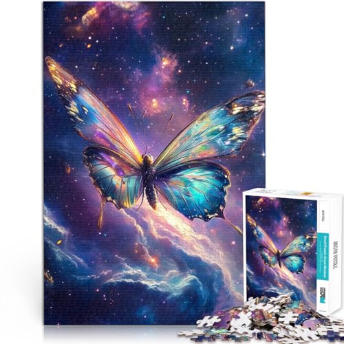 1000-Teile-Puzzle für Teenager lustige Spiele für die ganze Familie Kosmischer Glasflügel-Schmetterling Wichtelgeschenke75x50cm 1000-Teile-Puzzle für Teenager lustige Spiele für die ganze Familie Kosmischer Glasflügel-Schmetterling Wichtelgeschenke75x50cm von AITEXI
