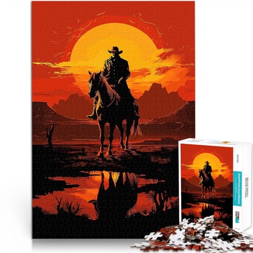 1000-Teile-Puzzle für Teenager lustige Spiele für die ganze Familie Red Dead Redemption-Spiele Wunschliste mit dem Weihnachtsmann38x26cm von AITEXI
