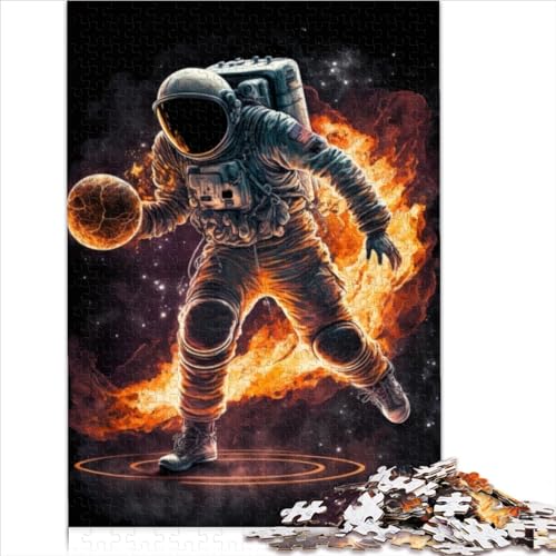 1000 Teile Puzzlespiel Basketball_Astronaut_Weltraumpuzzle für Erwachsene Tolles Geschenk 1000 Teile (26 x 38 cm) von AITEXI