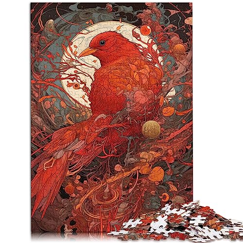 1000 extra große Teile Puzzle Roter Vogel Holzpuzzle Lernspiele 50x75cm Puzzles für Erwachsene 1000 extra große Teile Puzzle Roter Vogel Holzpuzzle Lernspiele 50x75cm Puzzles für Erwachsene von AITEXI