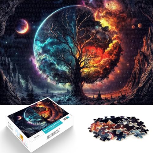 1000-teilige Puzzles für Erwachsene Anspruchsvolles Spiel und Familienspaß Weltraum-Fantasielandschaft Wanddekoration75x50cm von AITEXI