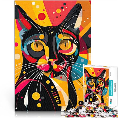 1000-teilige Puzzles für Erwachsene Dekomprimierendes intellektuelles Lernspielzeug Retro-Katze einzigartiges Herausforderungsspiel52x38cm 1000-teilige Puzzles für Erwachsene Dekomprimierendes intellektuelles Lernspielzeug Retro-Katze einzigartiges Herausforderungsspiel52x38cm von AITEXI