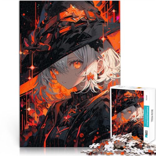 1000-teilige Puzzles für Erwachsene Denkspiel Anime Hexe mit orangen Augen Wanddekoration Einzigartige Geburtstags- und Weihnachtsgeschenke52x38cm 1000-teilige Puzzles für Erwachsene Denkspiel Anime Hexe mit orangen Augen Wanddekoration Einzigartige Geburtstags- und Weihnachtsgeschenke52x38cm von AITEXI