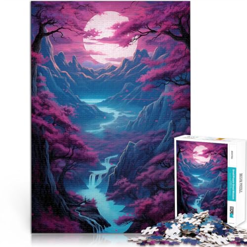 1000-teilige Puzzles für Erwachsene Denkspiel Kirschblüten-Japan-Kunst mit vollständig ineinander greifenden, zufällig geformten Teilen70x100cm 1000-teilige Puzzles für Erwachsene Denkspiel Kirschblüten-Japan-Kunst mit vollständig ineinander greifenden, zufällig geformten Teilen70x100cm von AITEXI