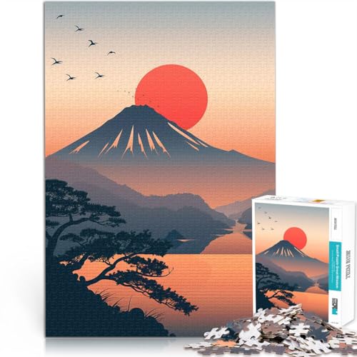 1000-teilige Puzzles für Erwachsene Denkspiel Sonnenuntergang am Fuji Wanddekoration Einzigartige Geburtstags- und Weihnachtsgeschenke38x26cm 1000-teilige Puzzles für Erwachsene Denkspiel Sonnenuntergang am Fuji Wanddekoration Einzigartige Geburtstags- und Weihnachtsgeschenke38x26cm von AITEXI