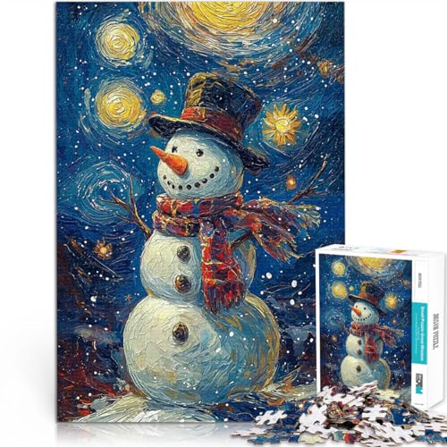 1000-teilige Puzzles für Erwachsene Denkspiel Sternennacht-Schneemann Lustige Aktivitäten für zu Hause, Geburtstagsgeschenk, Reisegeschenk,70x100cm 1000-teilige Puzzles für Erwachsene Denkspiel Sternennacht-Schneemann Lustige Aktivitäten für zu Hause, Geburtstagsgeschenk, Reisegeschenk,70x100cm von AITEXI