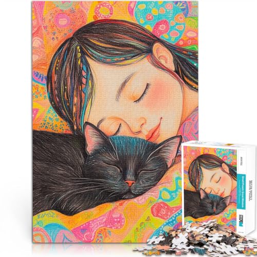 1000-teilige Puzzles für Erwachsene Familienspaß Kleines Nickerchen mit süßer Katze Geburtstagsgeschenk, Geschenke, Wandkunst52x38cm 1000-teilige Puzzles für Erwachsene Familienspaß Kleines Nickerchen mit süßer Katze Geburtstagsgeschenk, Geschenke, Wandkunst52x38cm von AITEXI