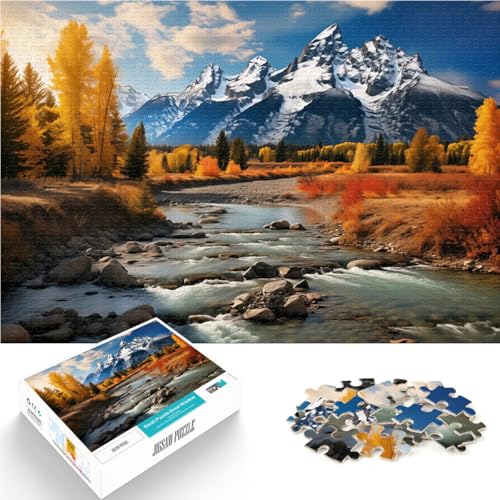1000-teilige Puzzles für Erwachsene Familienspiel für und Herbstfluss und Berge Wanddekoration Einzigartige Geburtstags- und Weihnachtsgeschenke38x26cm 1000-teilige Puzzles für Erwachsene Familienspiel für und Herbstfluss und Berge Wanddekoration Einzigartige Geburtstags- und Weihnachtsgeschenke38x26cm von AITEXI