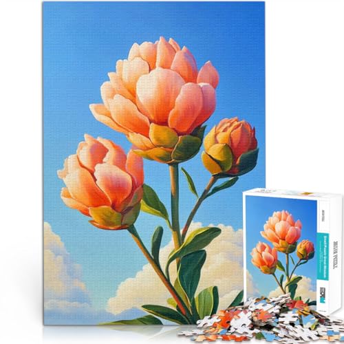 1000-teilige Puzzles für Erwachsene Herausforderndes Spiel Blüte in Pfirsichpfingstrosen Einzigartige Geburtstags- und Geschenkideen38x26cm 1000-teilige Puzzles für Erwachsene Herausforderndes Spiel Blüte in Pfirsichpfingstrosen Einzigartige Geburtstags- und Geschenkideen38x26cm von AITEXI