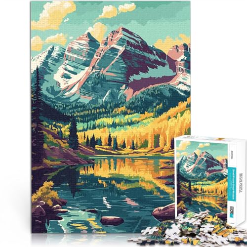 1000-teilige Puzzles für Erwachsene Intellektuelles Spiel Colorado Berglandschaft Geburtstagsgeschenk, Geschenke70x100cm 1000-teilige Puzzles für Erwachsene Intellektuelles Spiel Colorado Berglandschaft Geburtstagsgeschenk, Geschenke70x100cm von AITEXI