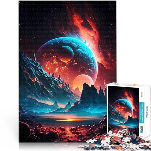 1000-teilige Puzzles für Erwachsene Intellektuelles Spiel Kosmisches Planetenspektakel Geeignet für die Schreibtischdekoration38x26cm 1000-teilige Puzzles für Erwachsene Intellektuelles Spiel Kosmisches Planetenspektakel Geeignet für die Schreibtischdekoration38x26cm von AITEXI