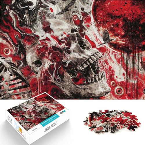 1000-teilige Puzzles für Erwachsene Lernspiel-Herausforderungsspielzeug Schädel in der Hölle Lernspiel für Geburtstag, Weihnachten75x50cm 1000-teilige Puzzles für Erwachsene Lernspiel-Herausforderungsspielzeug Schädel in der Hölle Lernspiel für Geburtstag, Weihnachten75x50cm von AITEXI