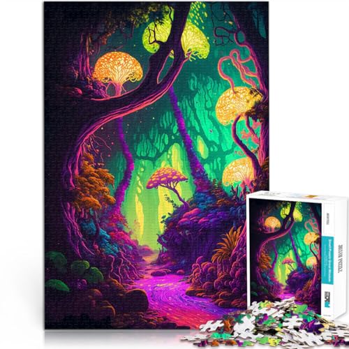 2000-teilige Puzzles für Erwachsene Lernspiel-Herausforderungsspielzeug Trippy Forest Lernspiel für Geburtstag, Weihnachten70x100cm von AITEXI