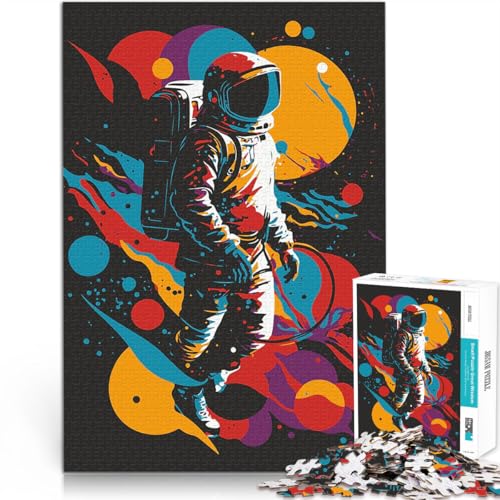 1000-teilige Puzzles für Erwachsene Lernspiele DIY Spielzeug Der Mensch im Weltraum Geburtstagsgeschenk, Geschenke75x50cm von AITEXI