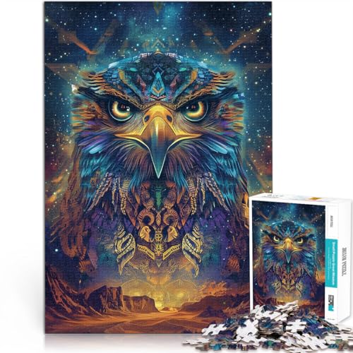 1000-teilige Puzzles für Erwachsene Lernspiele DIY Spielzeug Fantasie-Farbadler mit vollständig ineinander greifenden, zufällig geformten Teilen38x26cm 1000-teilige Puzzles für Erwachsene Lernspiele DIY Spielzeug Fantasie-Farbadler mit vollständig ineinander greifenden, zufällig geformten Teilen38x26cm von AITEXI