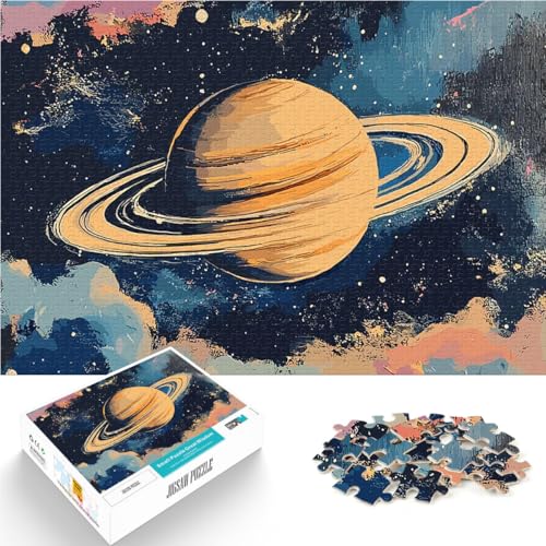 2000-teilige Puzzles für Erwachsene Lernspiele Heimdekoration Saturn im Weltraum Lernspiel für Geburtstag, Weihnachten70x100cm 2000-teilige Puzzles für Erwachsene Lernspiele Heimdekoration Saturn im Weltraum Lernspiel für Geburtstag, Weihnachten70x100cm von AITEXI