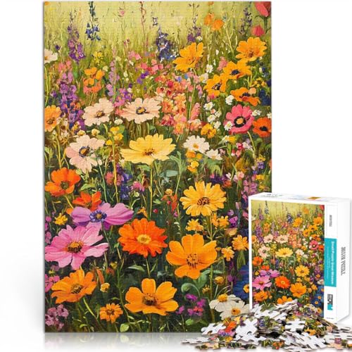 1000-teilige Puzzles für Erwachsene Lernspiele Heimdekoration Wildblumenfeld mit vollständig ineinander greifenden, zufällig geformten Teilen52x38cm 1000-teilige Puzzles für Erwachsene Lernspiele Heimdekoration Wildblumenfeld mit vollständig ineinander greifenden, zufällig geformten Teilen52x38cm von AITEXI