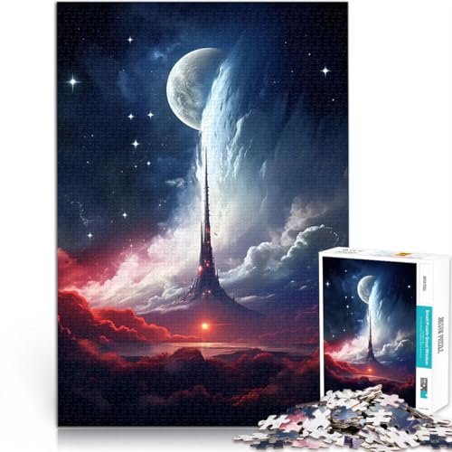 1000-teilige Puzzles für Erwachsene Lustige Spiele Planetenplateaulandschaft eignet ganze Familie70x100cm von AITEXI