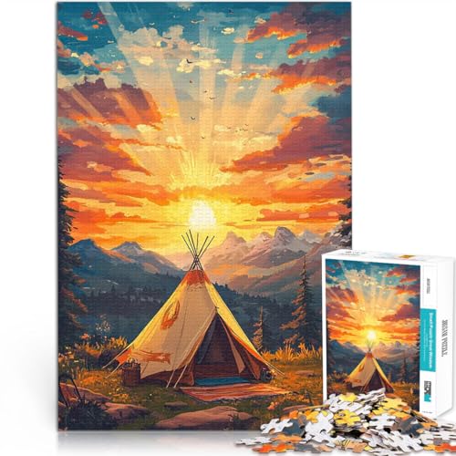 1000-teilige Puzzles für Erwachsene Pädagogisches Spielzeug zum Stressabbau Sonnenuntergangscampingplatz für Heimdekoration52x38cm 1000-teilige Puzzles für Erwachsene Pädagogisches Spielzeug zum Stressabbau Sonnenuntergangscampingplatz für Heimdekoration52x38cm von AITEXI