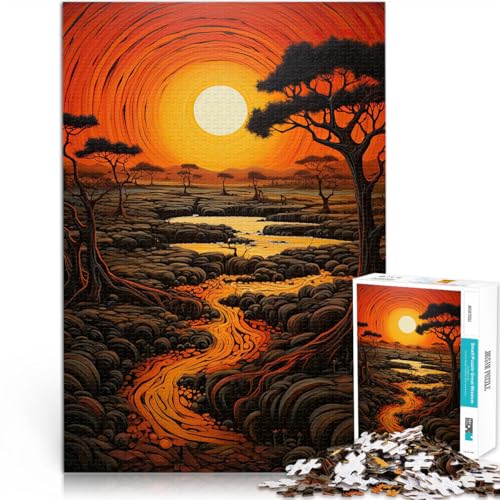 1000-teilige Puzzles für Erwachsene Pädagogisches Spielzeug zum Stressabbau Sonnenuntergangslandschaft Perfekte Dekoration75x50cm 1000-teilige Puzzles für Erwachsene Pädagogisches Spielzeug zum Stressabbau Sonnenuntergangslandschaft Perfekte Dekoration75x50cm von AITEXI