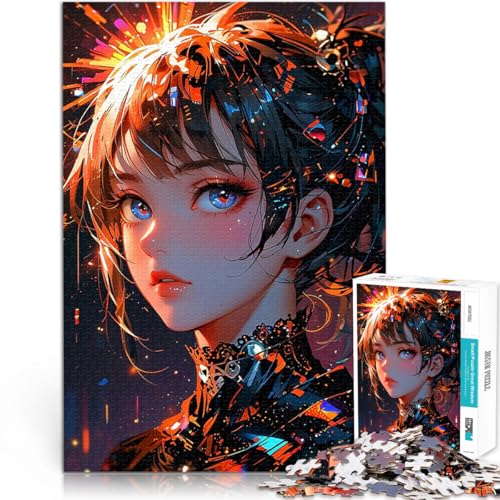 1000-teilige Puzzles für Erwachsene Quizspiel Anime-Mädchen mit blauen Augen eignet ganze Familie70x100cm 1000-teilige Puzzles für Erwachsene Quizspiel Anime-Mädchen mit blauen Augen eignet ganze Familie70x100cm von AITEXI