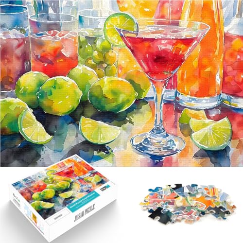 1000-teilige Puzzles für Erwachsene Quizspiel Aquarell Cocktail Stillleben denn eignet ganze Familie75x50cm 1000-teilige Puzzles für Erwachsene Quizspiel Aquarell Cocktail Stillleben denn eignet ganze Familie75x50cm von AITEXI