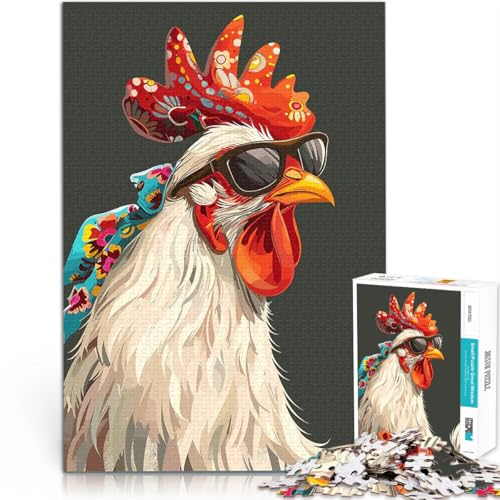 1000-teilige Puzzles für Erwachsene Quizspiel Cooler Hahn mit Sonnenbrille eignet ganze Familie70x100cm 1000-teilige Puzzles für Erwachsene Quizspiel Cooler Hahn mit Sonnenbrille eignet ganze Familie70x100cm von AITEXI